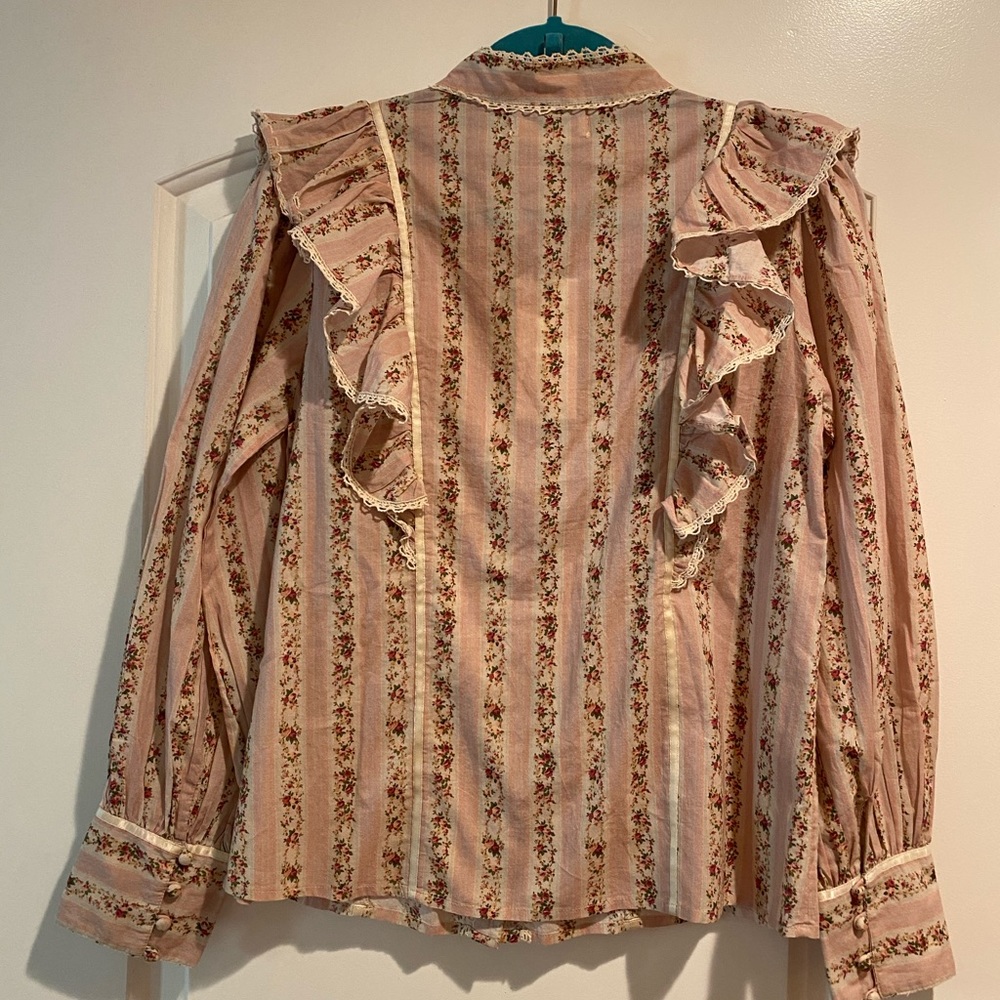 LoveShackFancy Beatrix Ruffled Top - Picture 2 of 5
